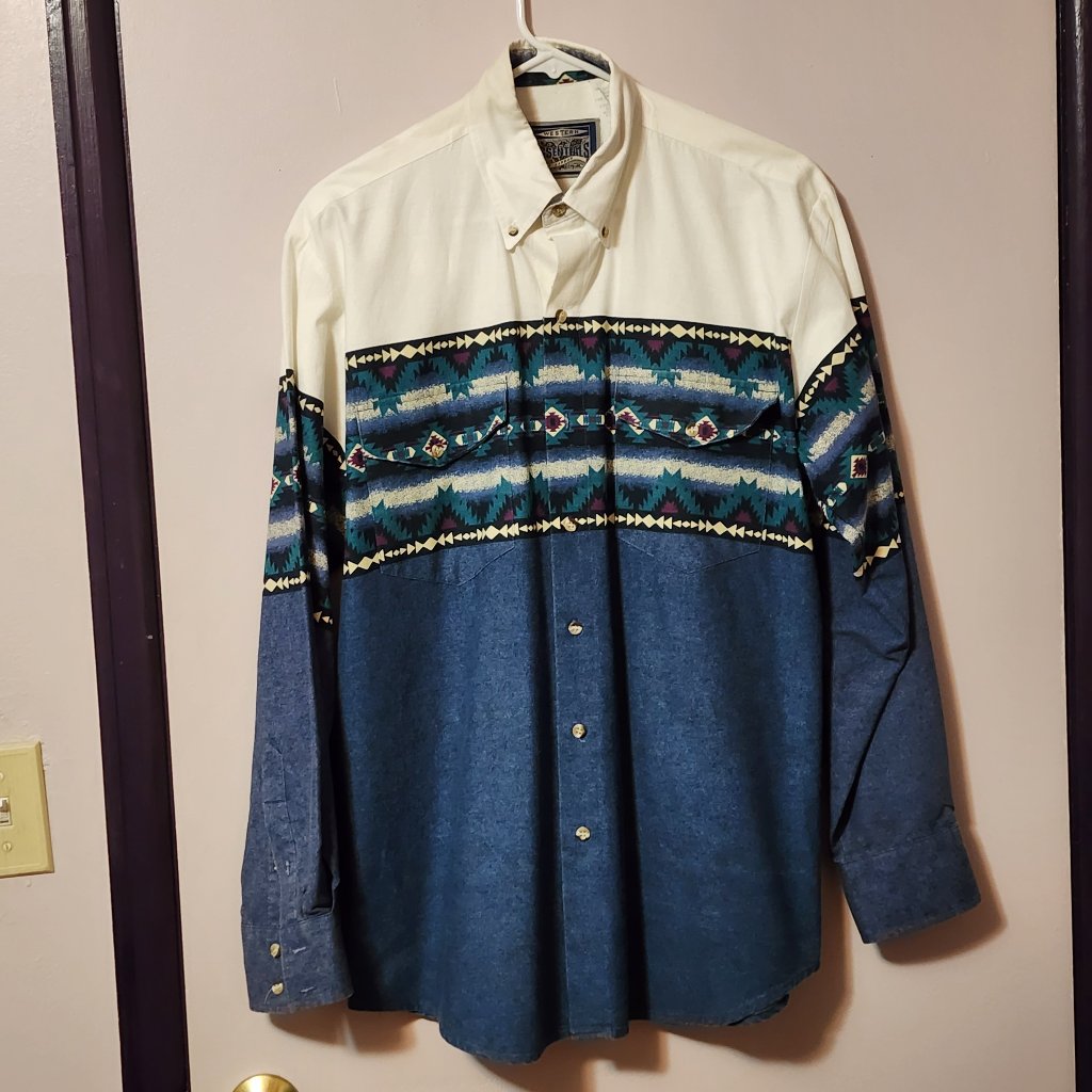 Western Essentials Long Sleeve Mens Western Shirt